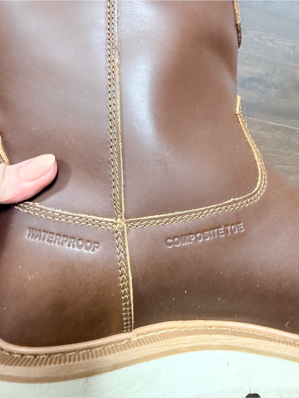 Tecovas ROPER BOOTS LongHaul Waterproof Roper Composite Toe Work 10.5 EE WIDE - Picture 3 of 10